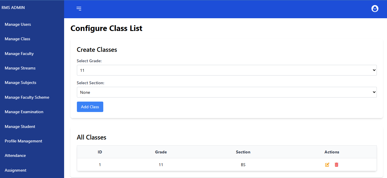 Student Profile Management System